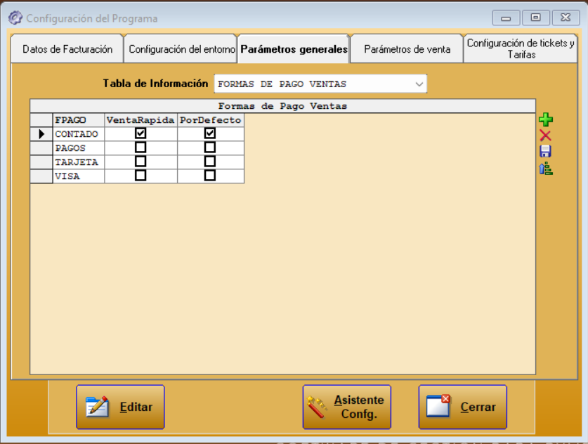 Formas de pago Restages